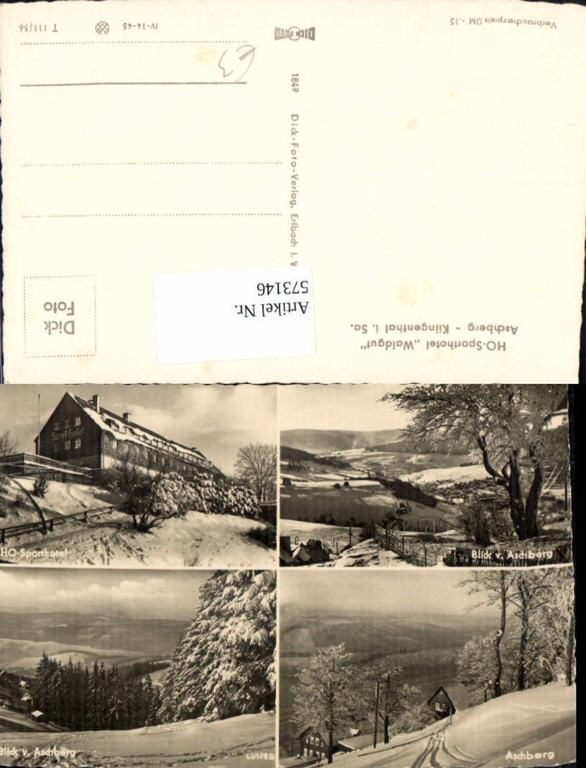 573146,Mehrbild Ak Aschberg Klingenthal Winteransichten HO Sporthotel