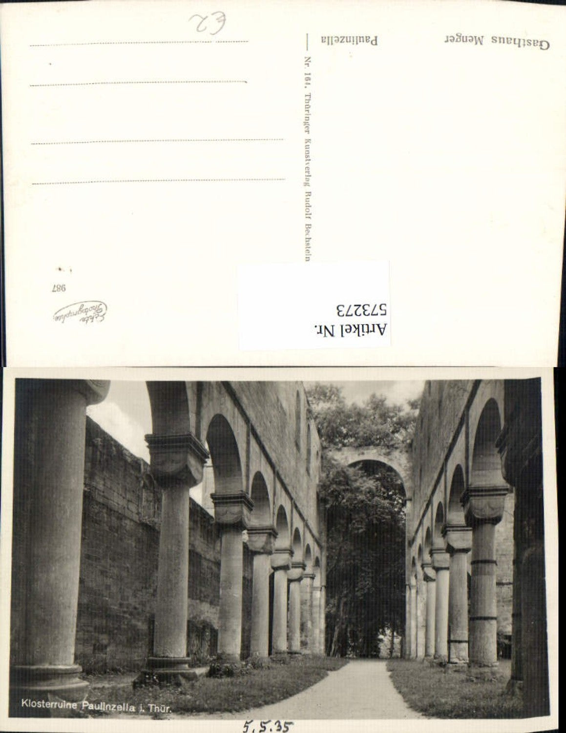 573273,Photo Ak Paulinzella Monastery Königsee-Rottenbach