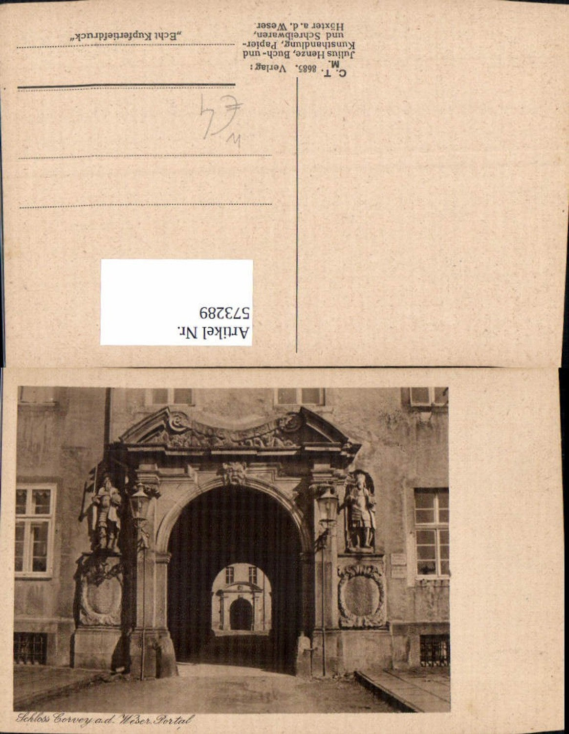 573289,Höxter Corvey Kloster Portal