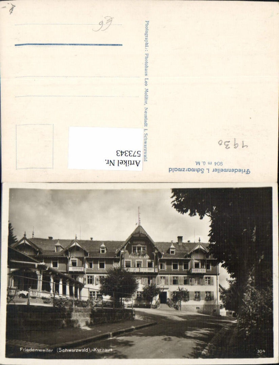 573343,Friedenweiler i. Schwarzwald Ansicht Kurhaus
