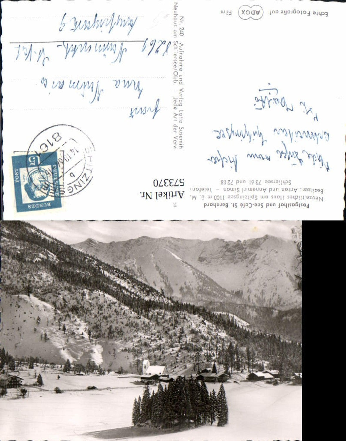 573370, Spitzingsee Schliersee View in winter