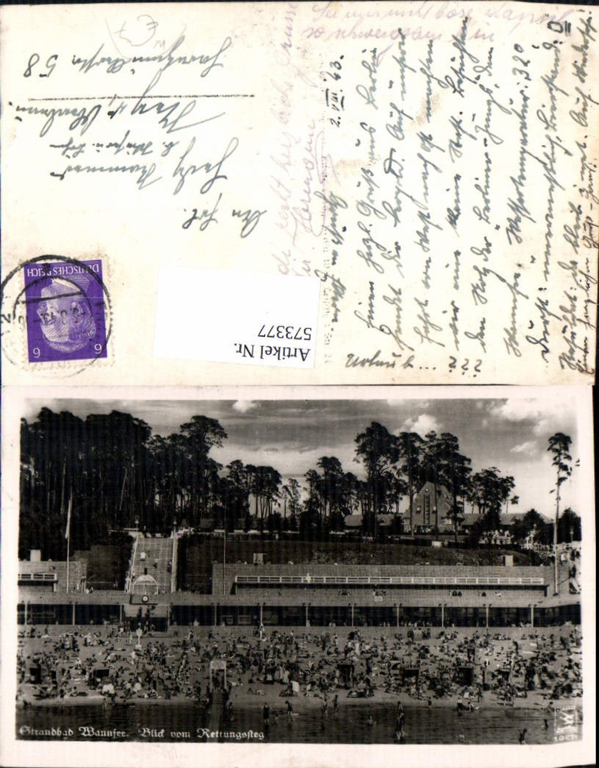 573377,Berlin-Wannsee Berlin Blick v. Rettungssteg