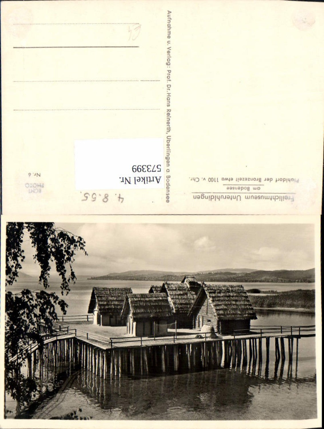 573399,Foto Ak Uhldingen-Mühlhofen a. Bodensee Pfahlbauten Freilichtmuseum