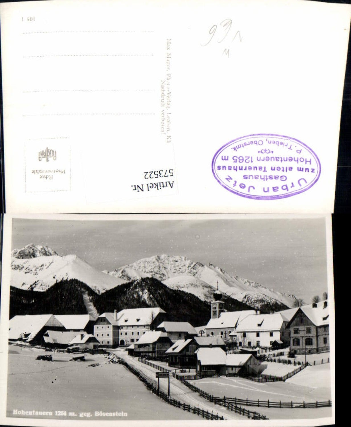 Alte Ansichtskarte – Old Postcard