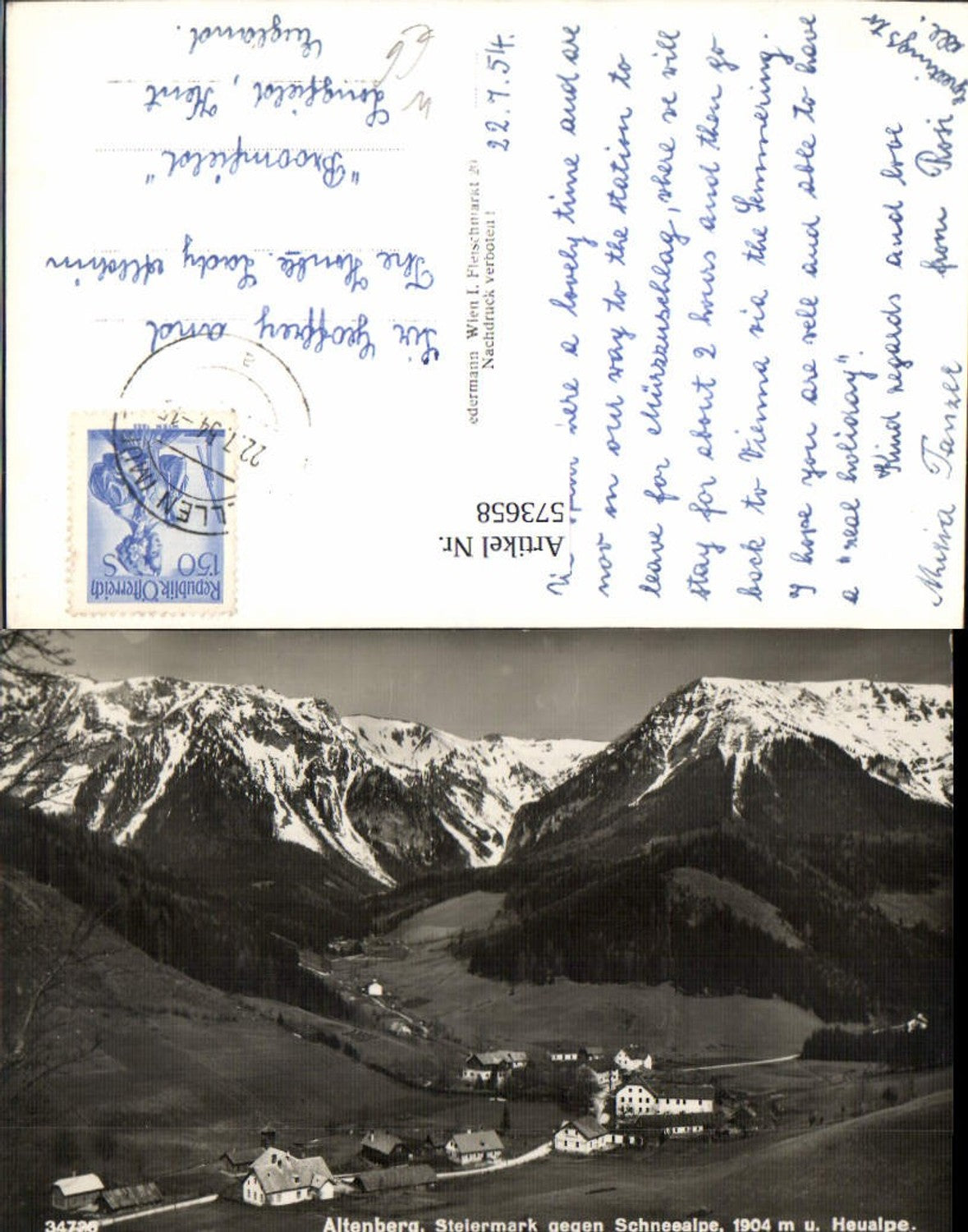 Alte Ansichtskarte – Old Postcard