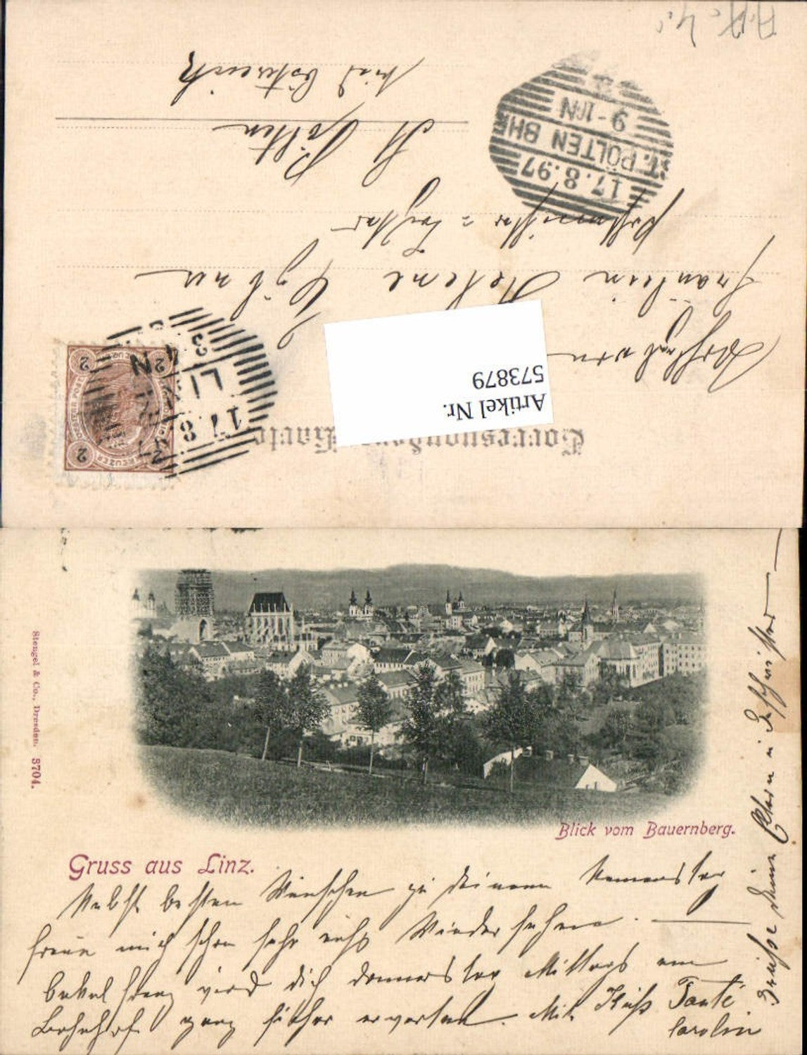 573879,Linz an der Donau Bauernberg Partie pub Stengel & Co. 3704