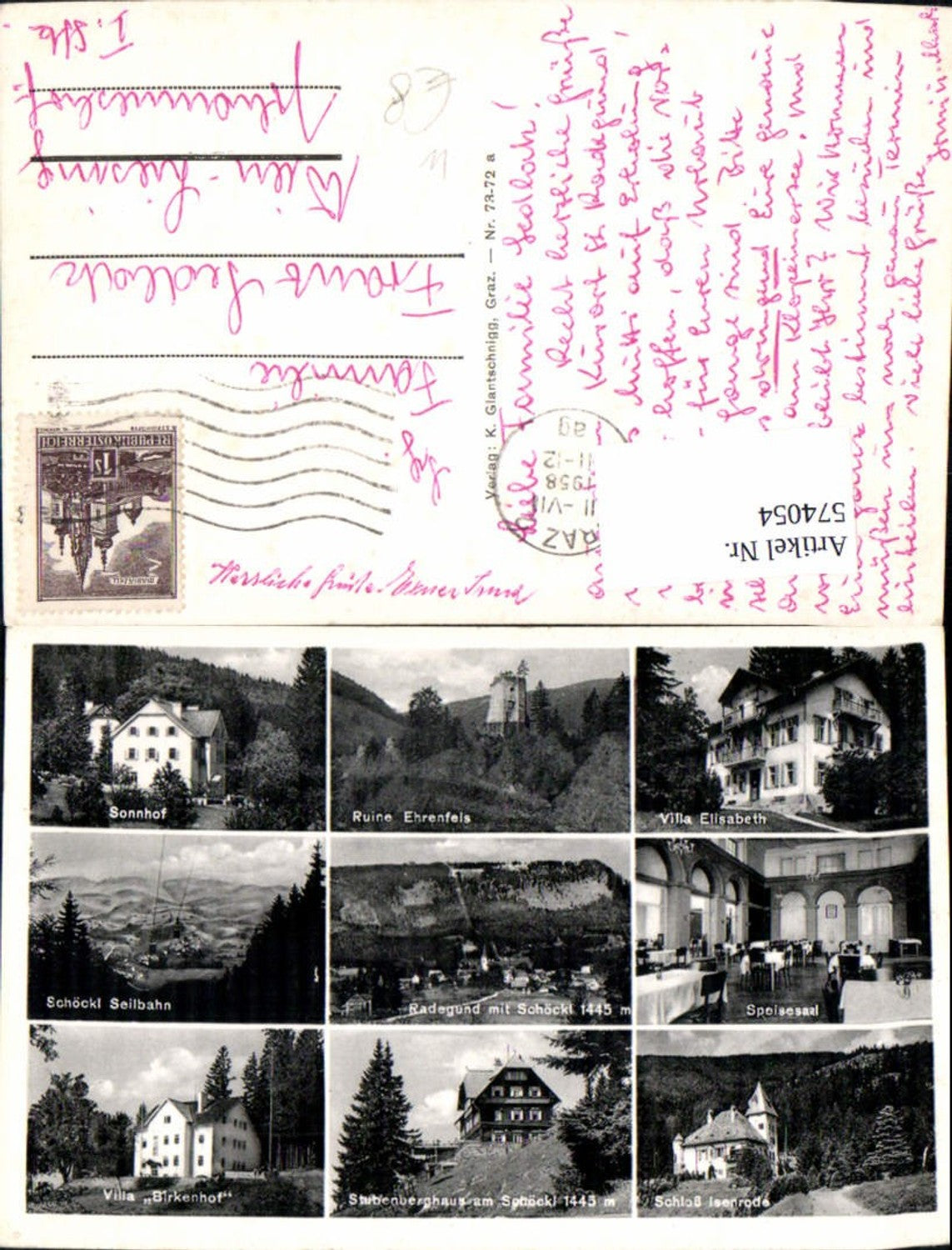 Alte Ansichtskarte – Old Postcard