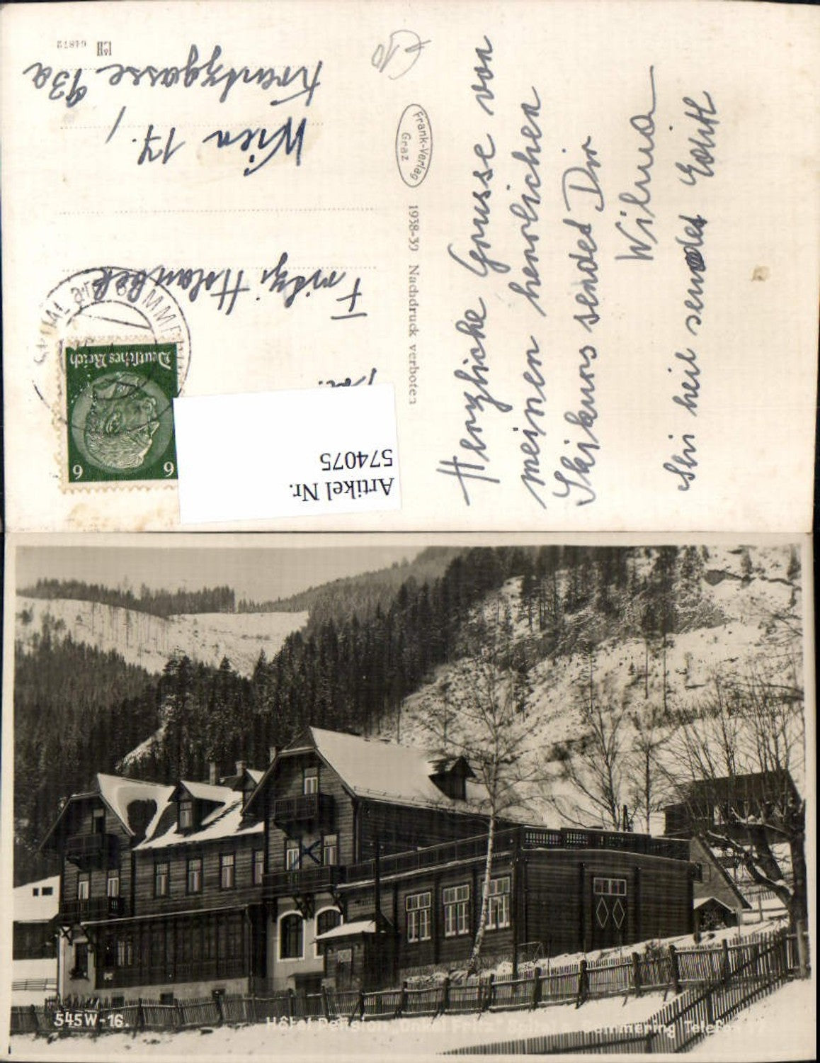Alte Ansichtskarte – Old Postcard