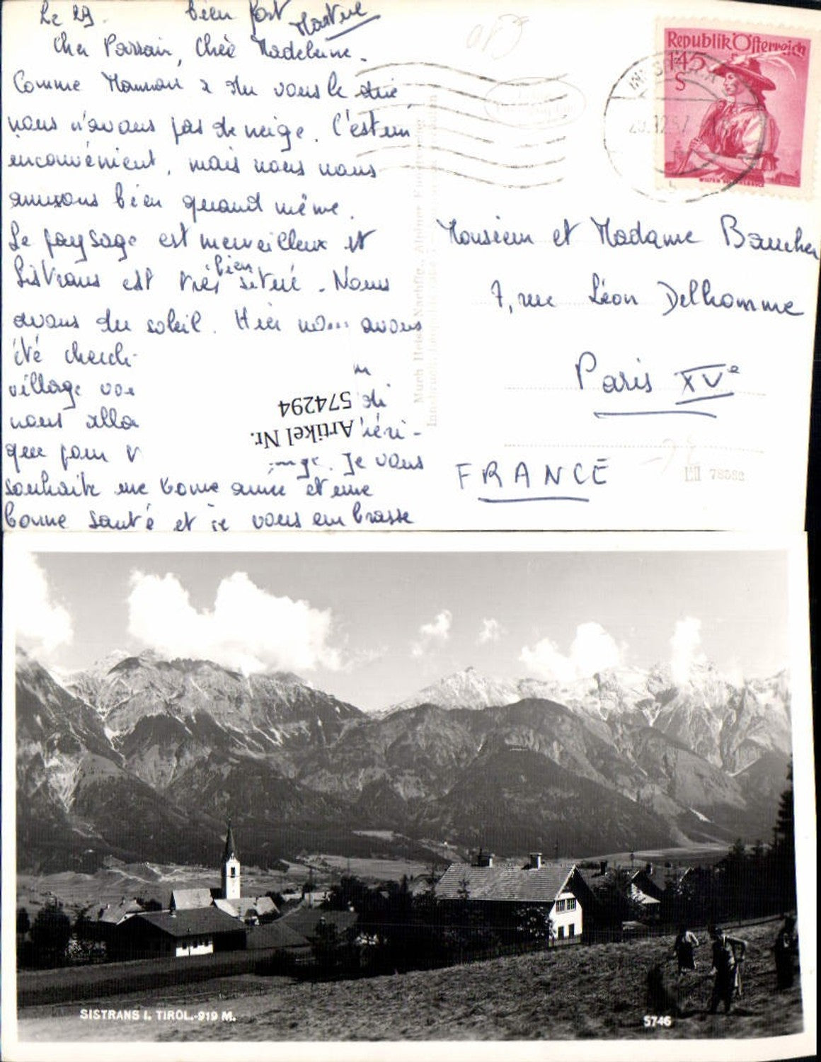 Alte Ansichtskarte – Old Postcard