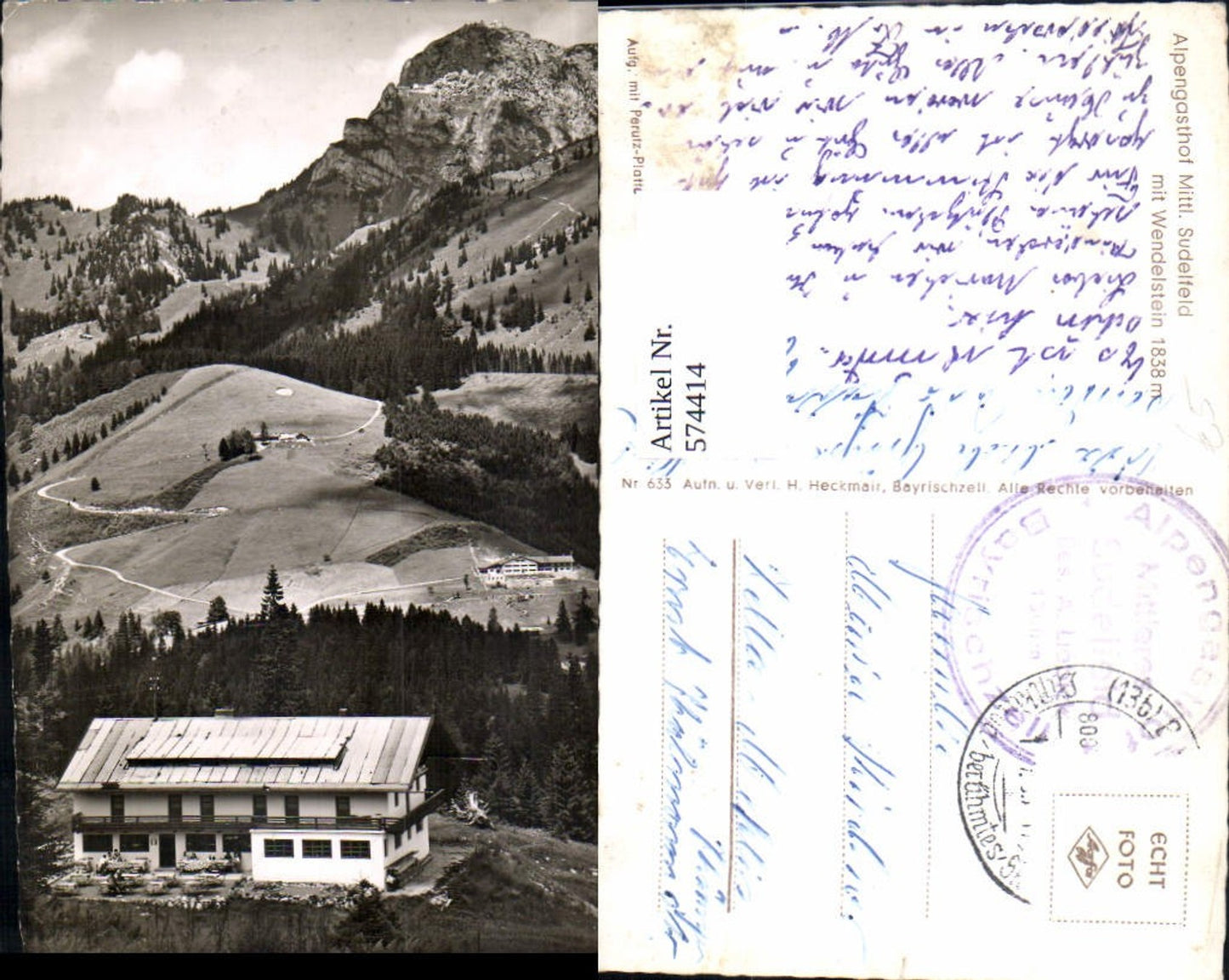 574414, Alpengasthof Mittleres Sudelfeld m. Wendelstein Bayrischzell