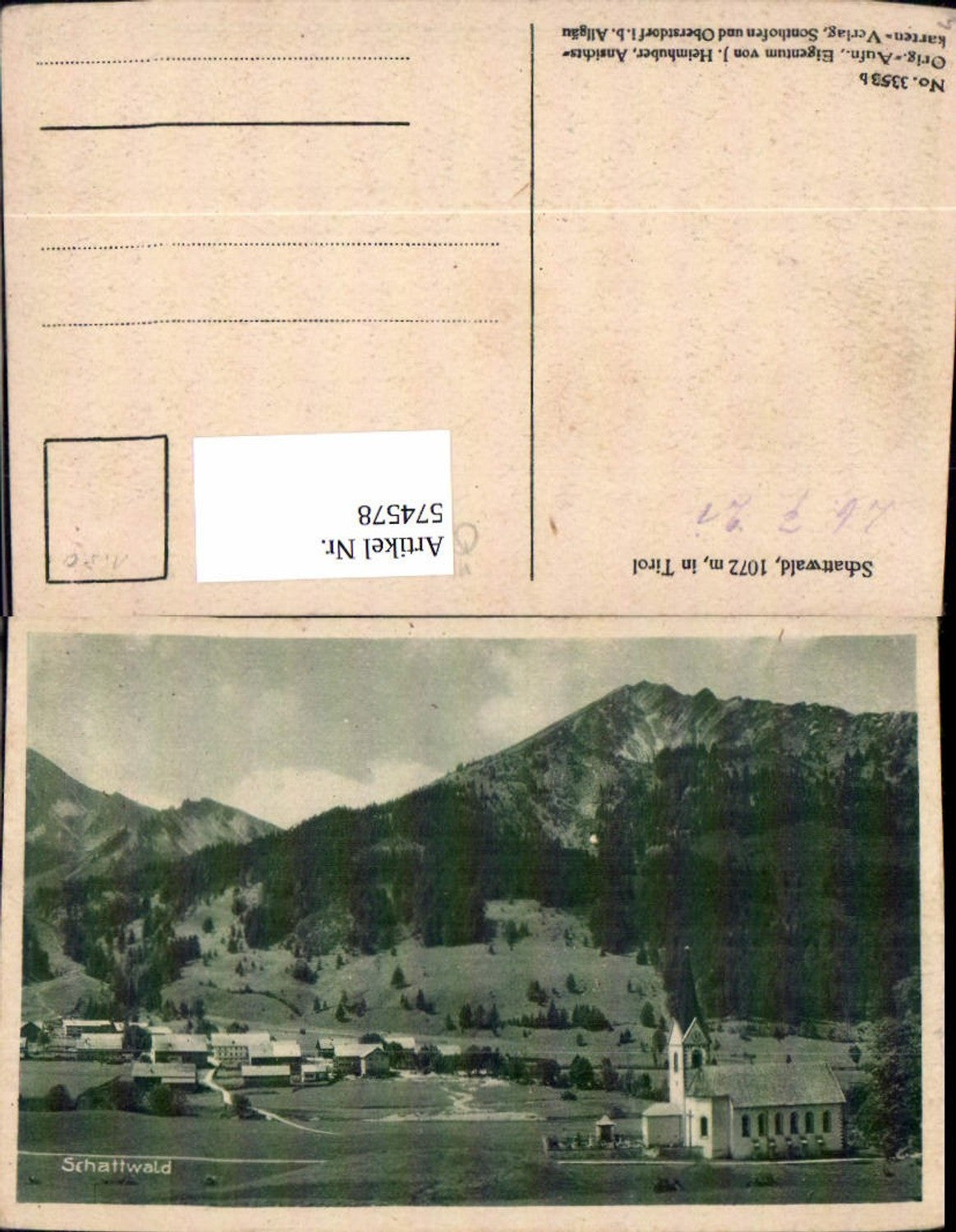 Alte Ansichtskarte – Old Postcard