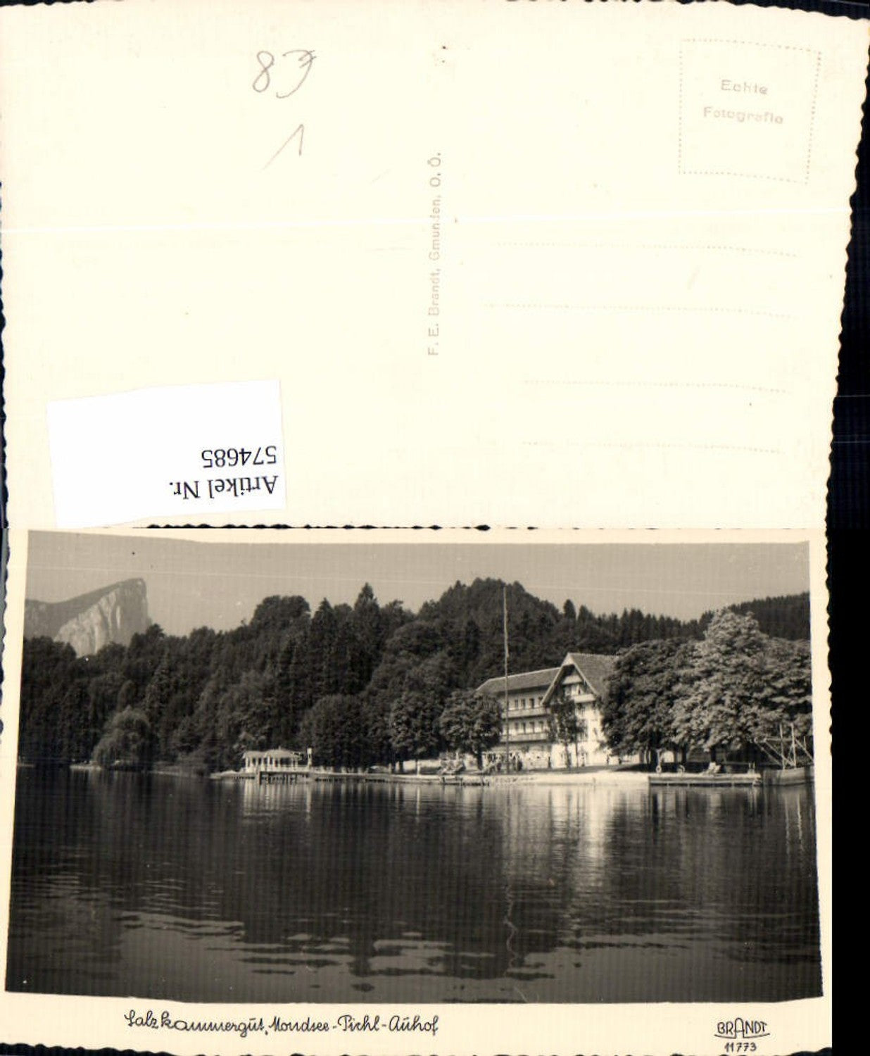 574685,Foto Ak Innerschwand am Mondsee Pichl-Auhof pub F. E. Brandt 11773