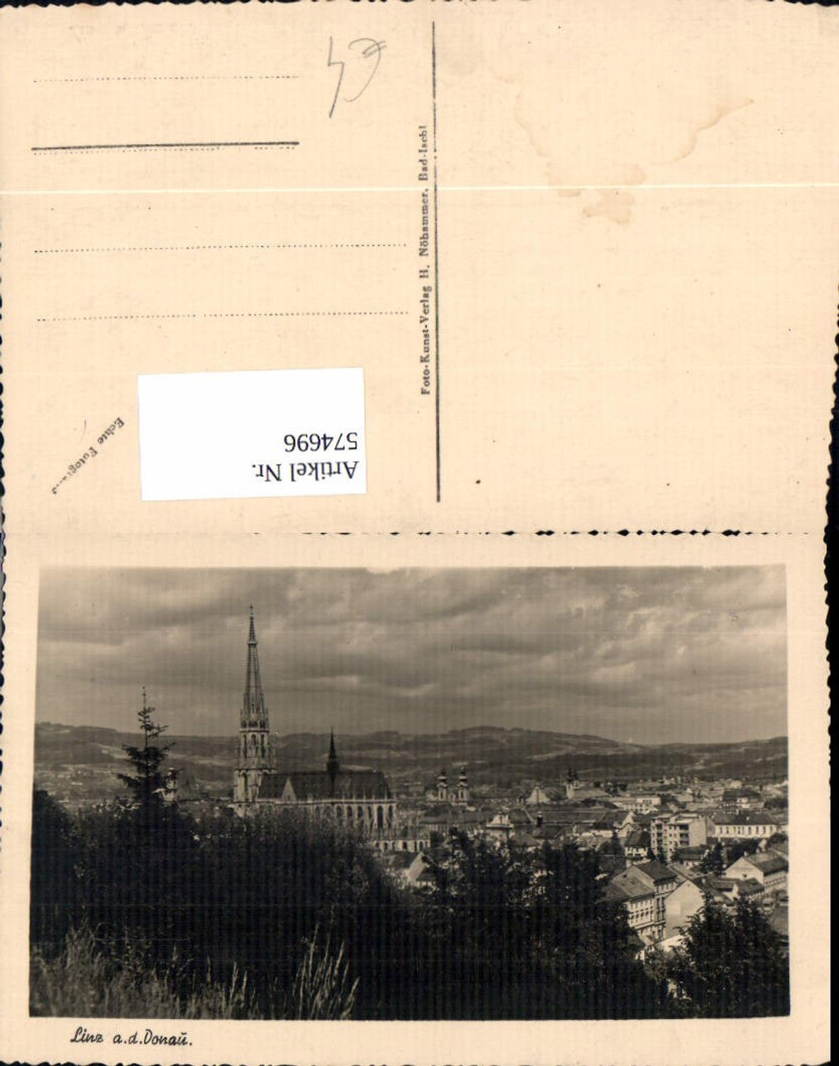 574696,Foto Ak Linz a. d. Donau Ansicht