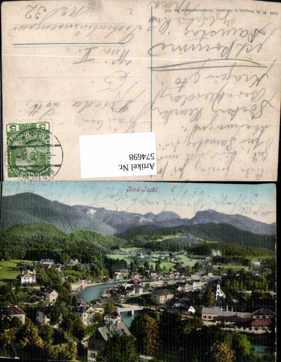 574698,Bad Ischl Totale pub F. E. Brandt 466