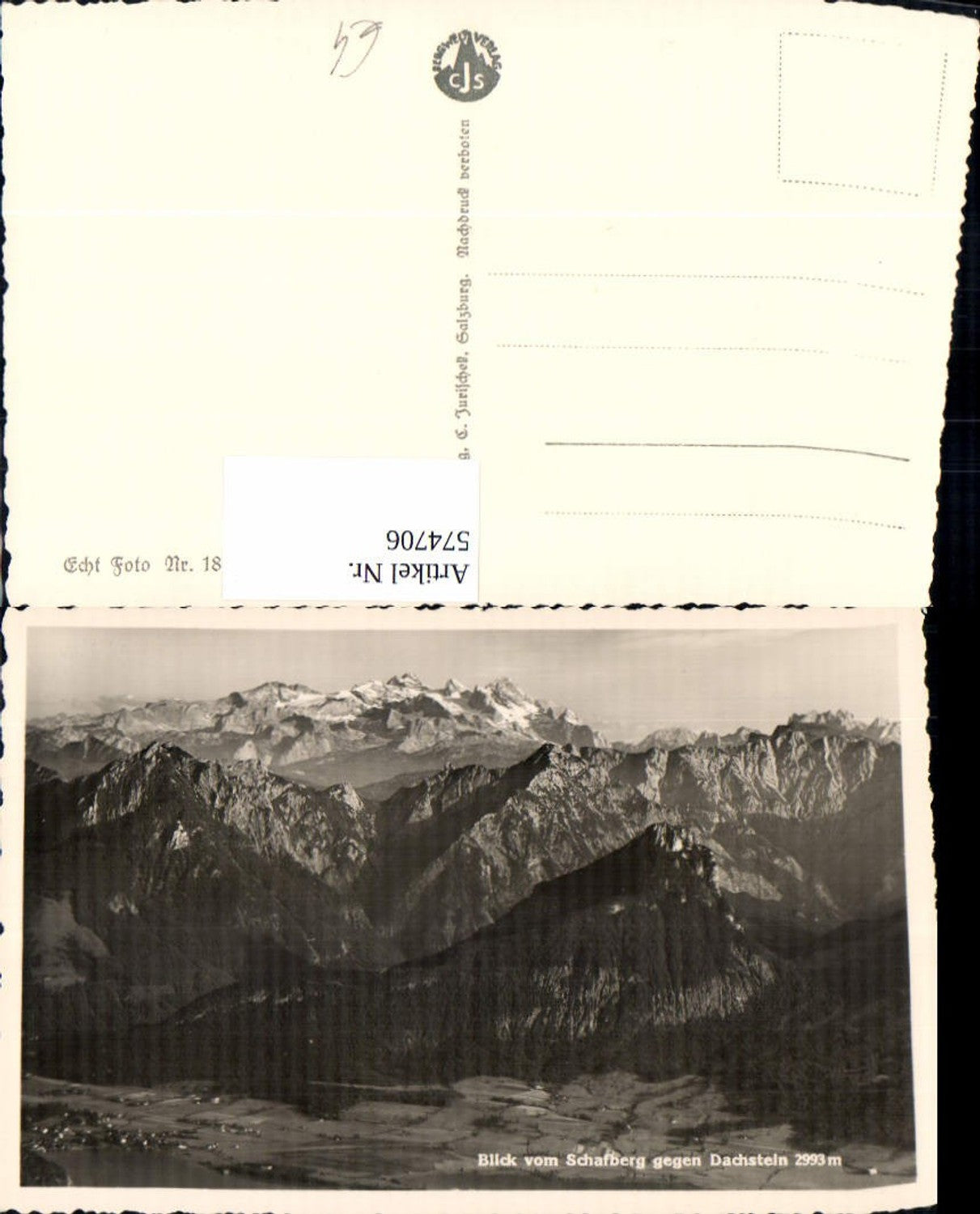 574706,Blick v. Schafberg geg. Dachstein St. Wolfgang im Salzkammergut