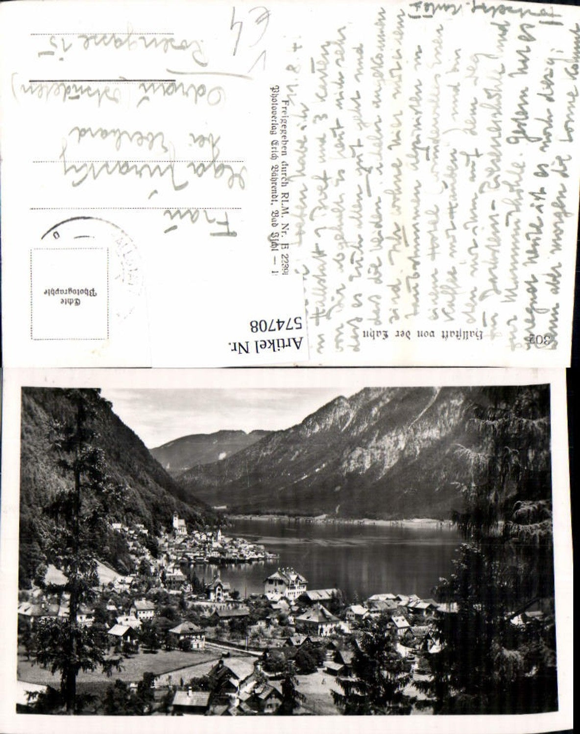 574708,Foto Ak Hallstadt v. d. Lahn pub Erich Bährendt