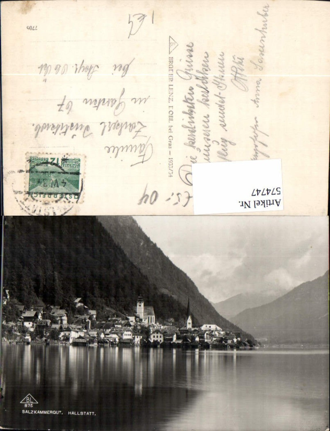 574747,Foto Ak Hallstatt Ansicht
