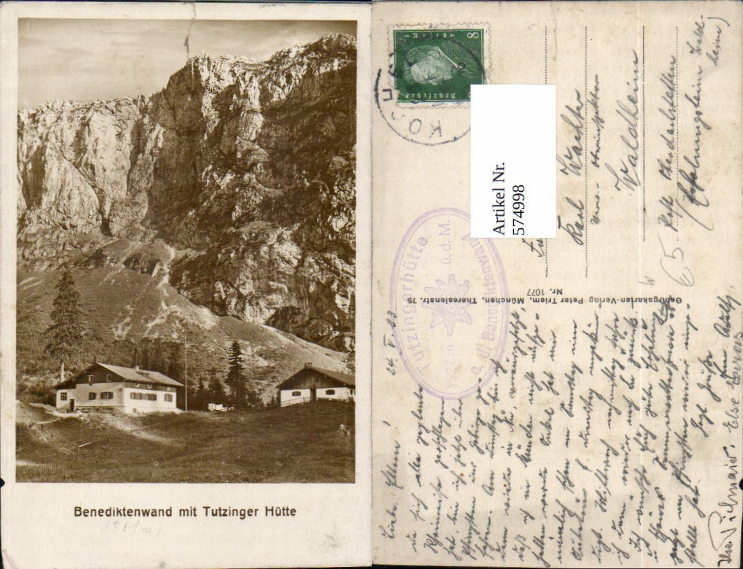 574998, Benediktenwand with Tutzinger Hütte Benediktbeuern