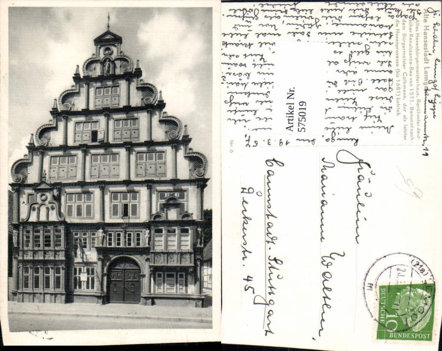 575019,Lemgo Altes Hexenbürgermeisterhaus