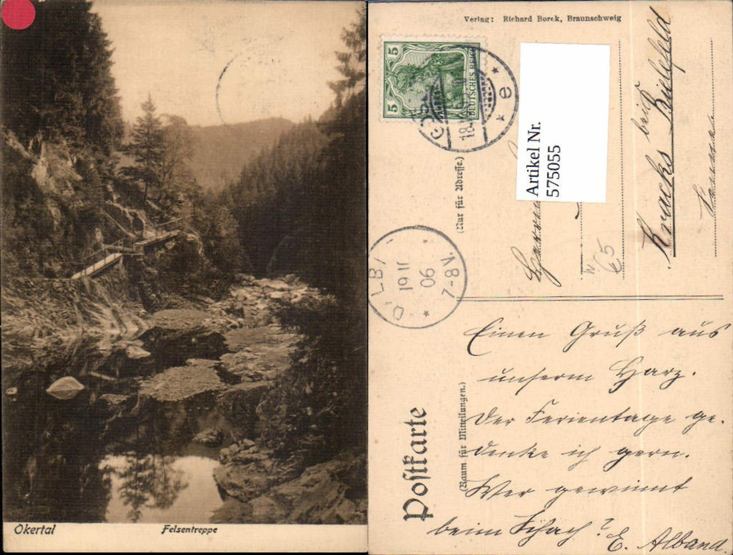 575055,Okertal b. Goslar Felsentreppe Landschaft