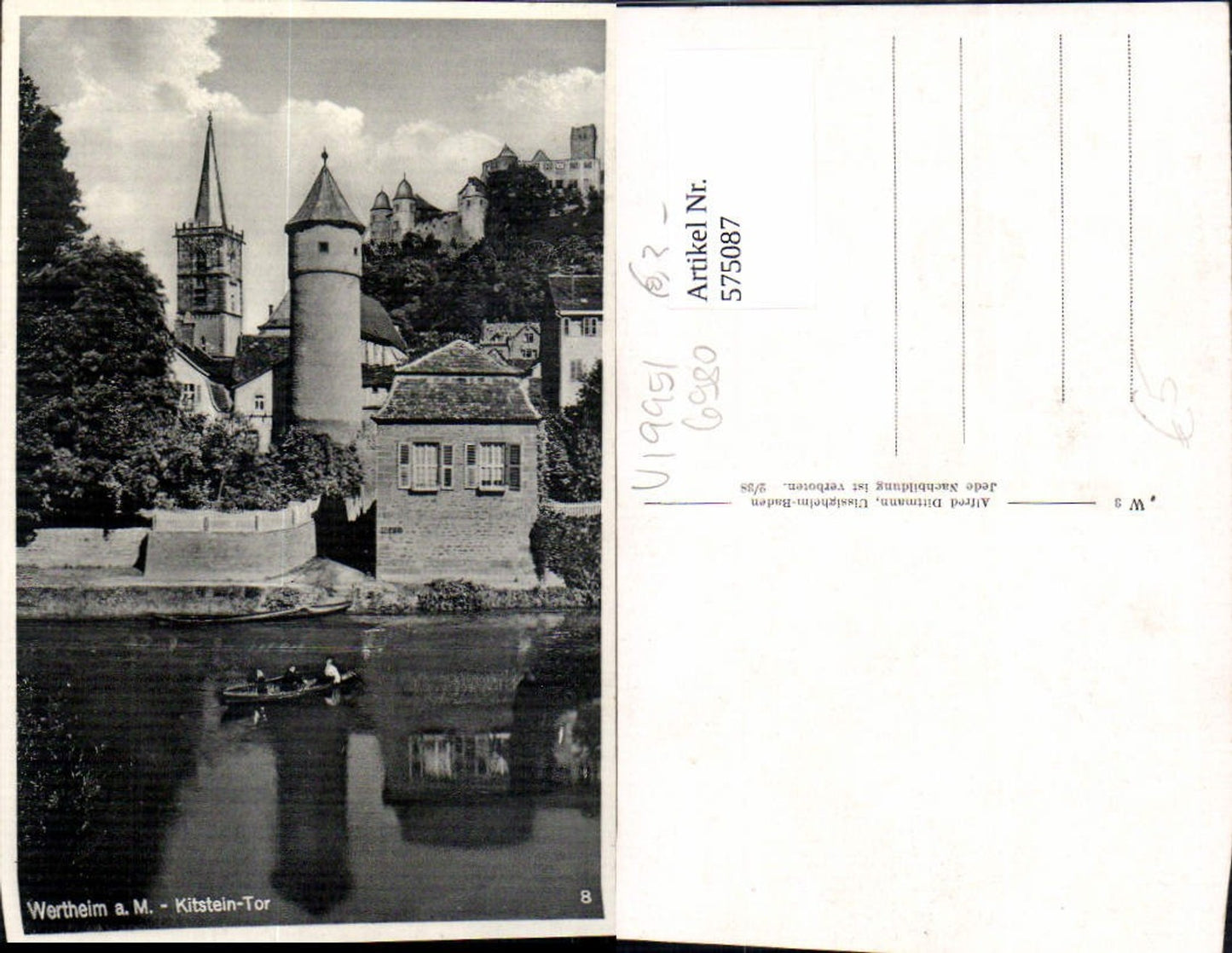 575087, Wertheim am Main Kitstein-Tor Rowing boat Boat