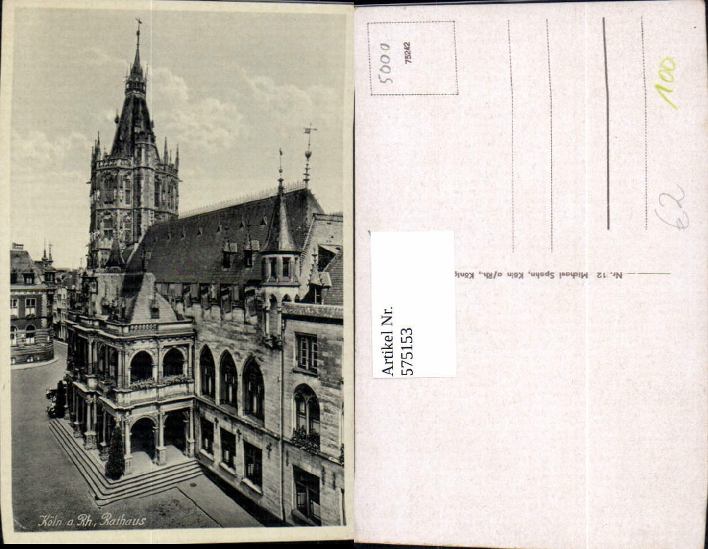575153,Köln a. Rhein Rathaus