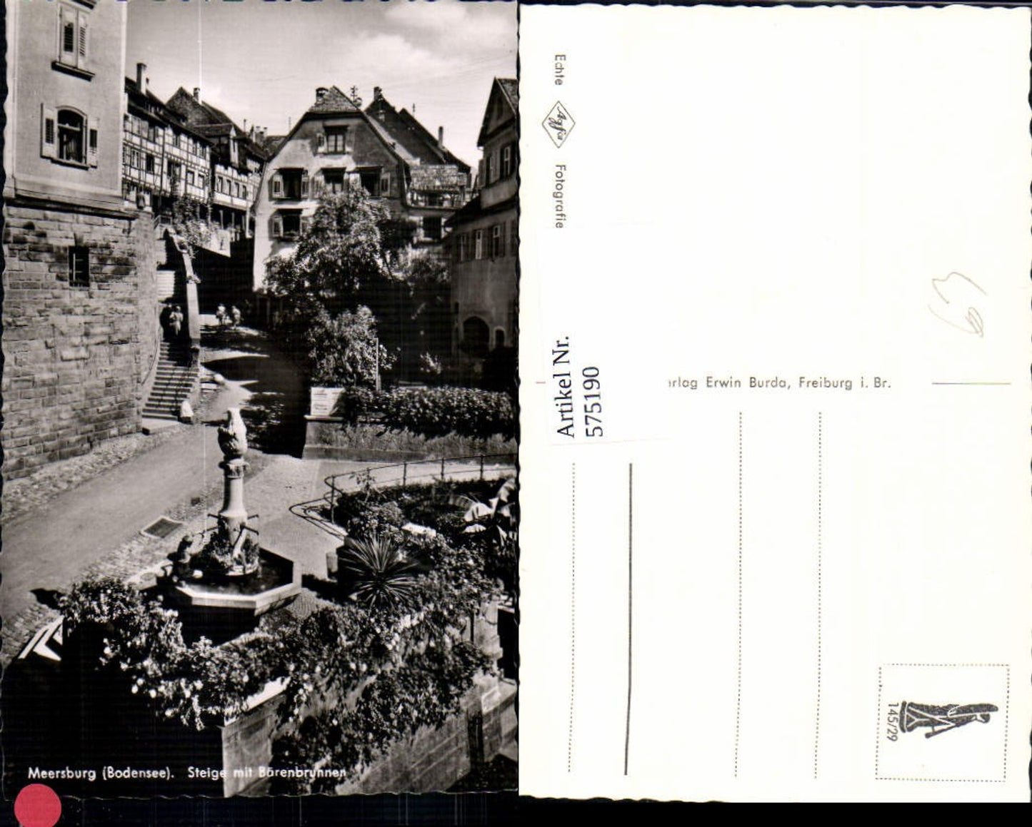 575190,Meersburg Bodensee Steige m. Bärenbrunnen