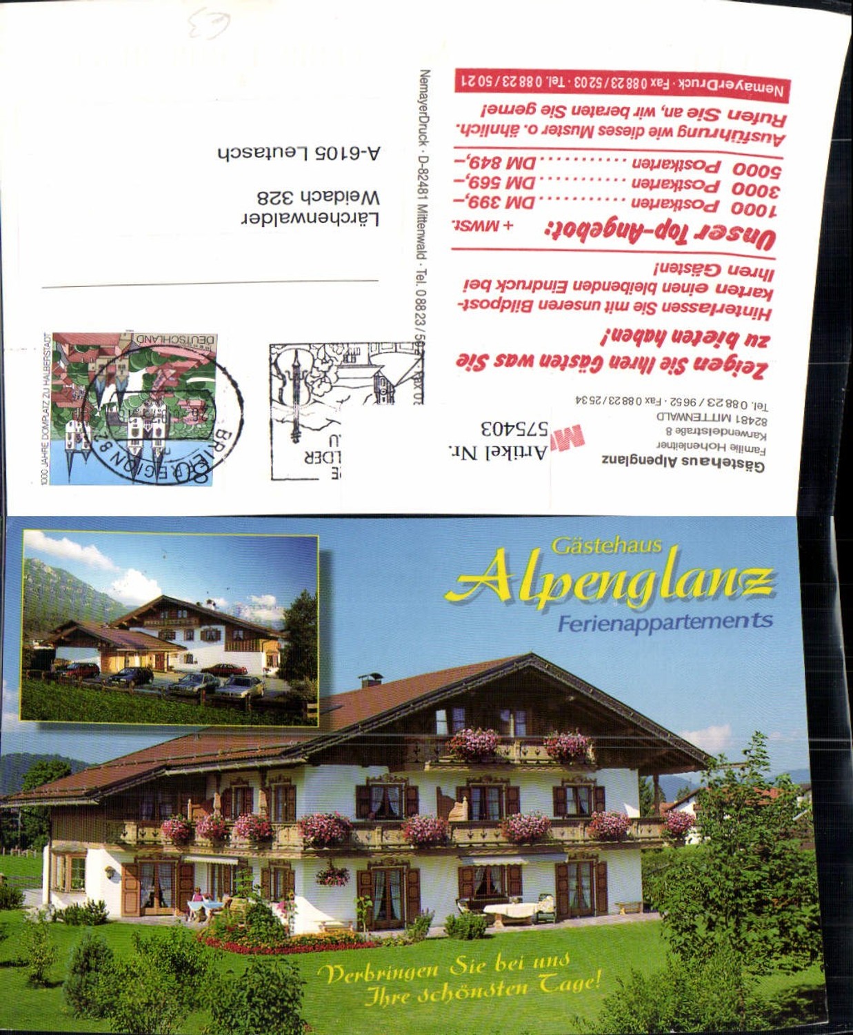 575403, Multi-image Ak Mittenwald Guesthouse Alpenglanz