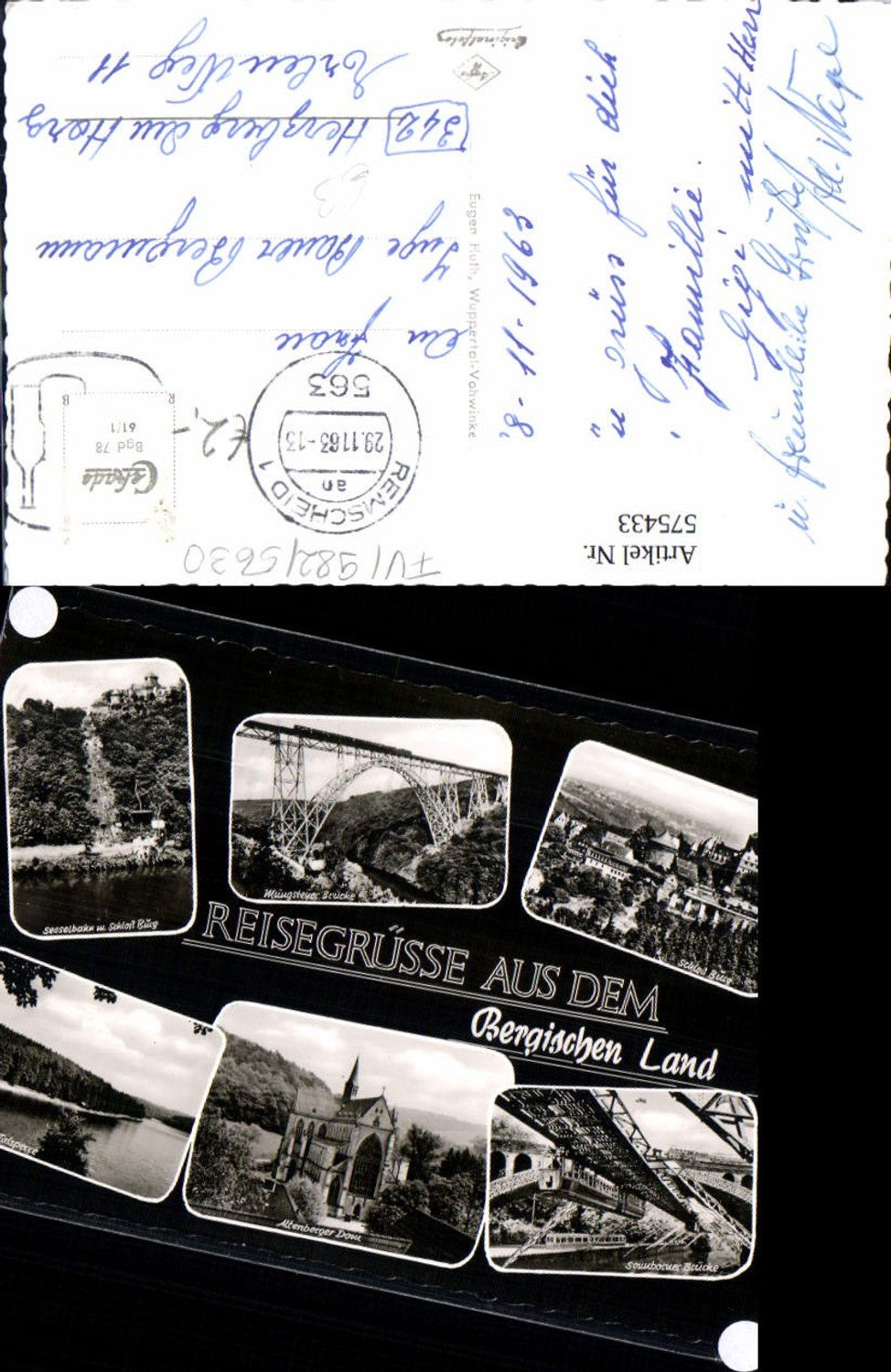 575433,Mehrbild Ak Bergischen Land Odenthal Altenberger Dom Solingen Schloss Burg