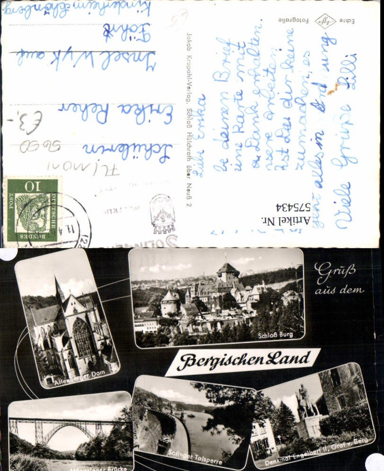 575434,Mehrbild Ak Bergischen Land Odenthal Altenberger Dom Solingen Schloss Burg