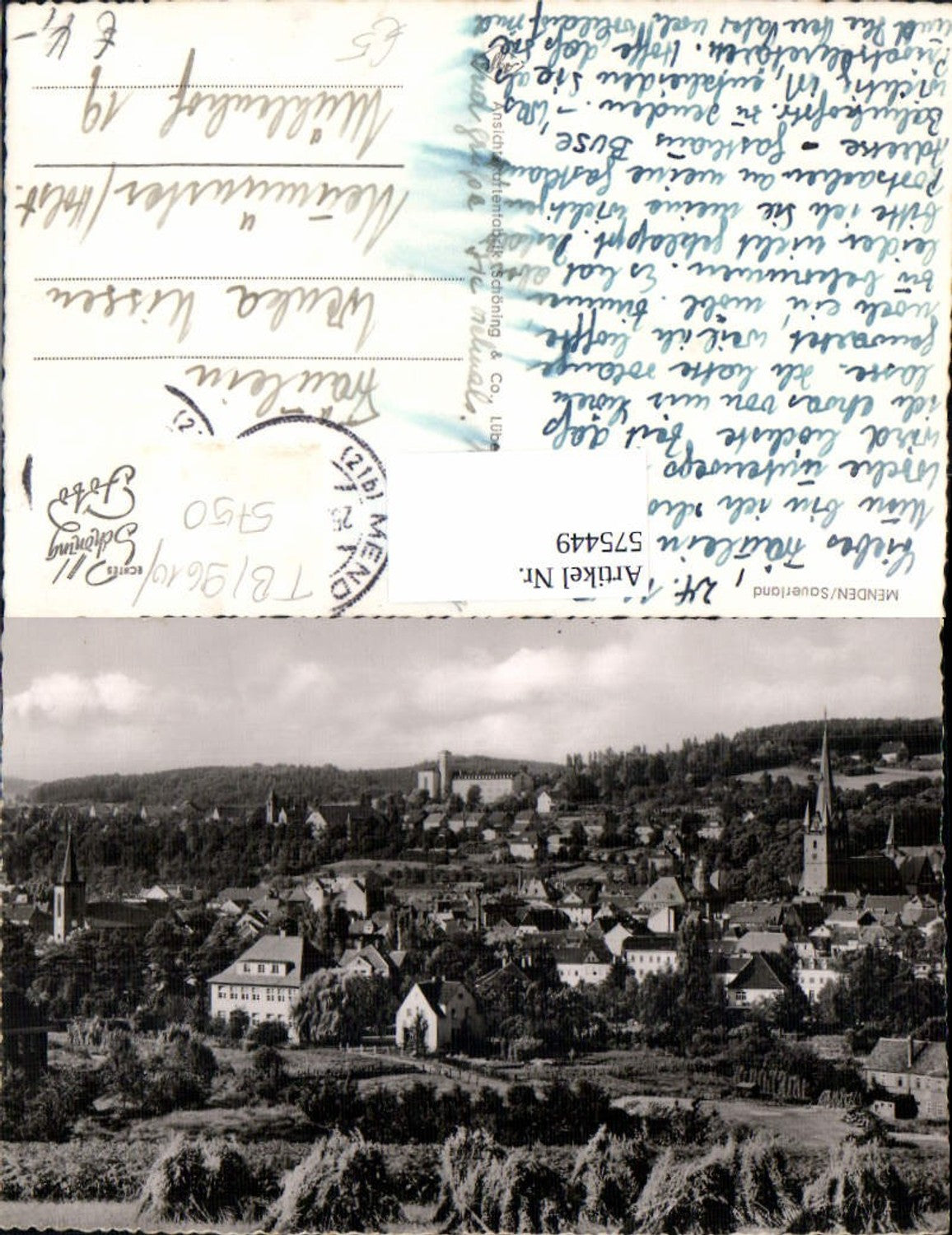 575449,Foto Ak Menden Sauerland Ansicht