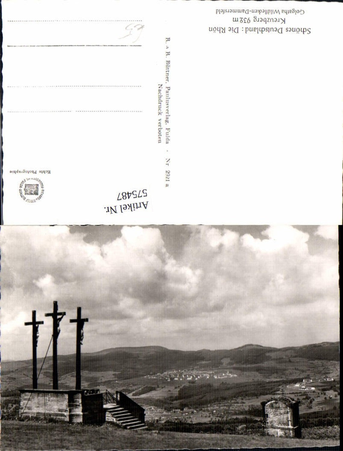 575487,Foto Ak Kreuzberg Rhön Golgatha b. Bischofsheim an der Rhön Wildflecken