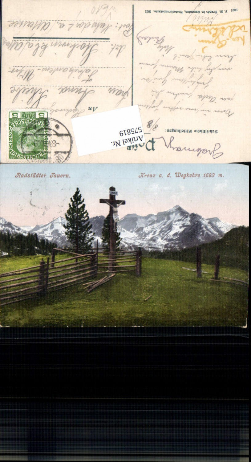 575819, Radstädter Tauern Radstadt Kreuz ad Wegkehre Obertauern pub Brandt 901