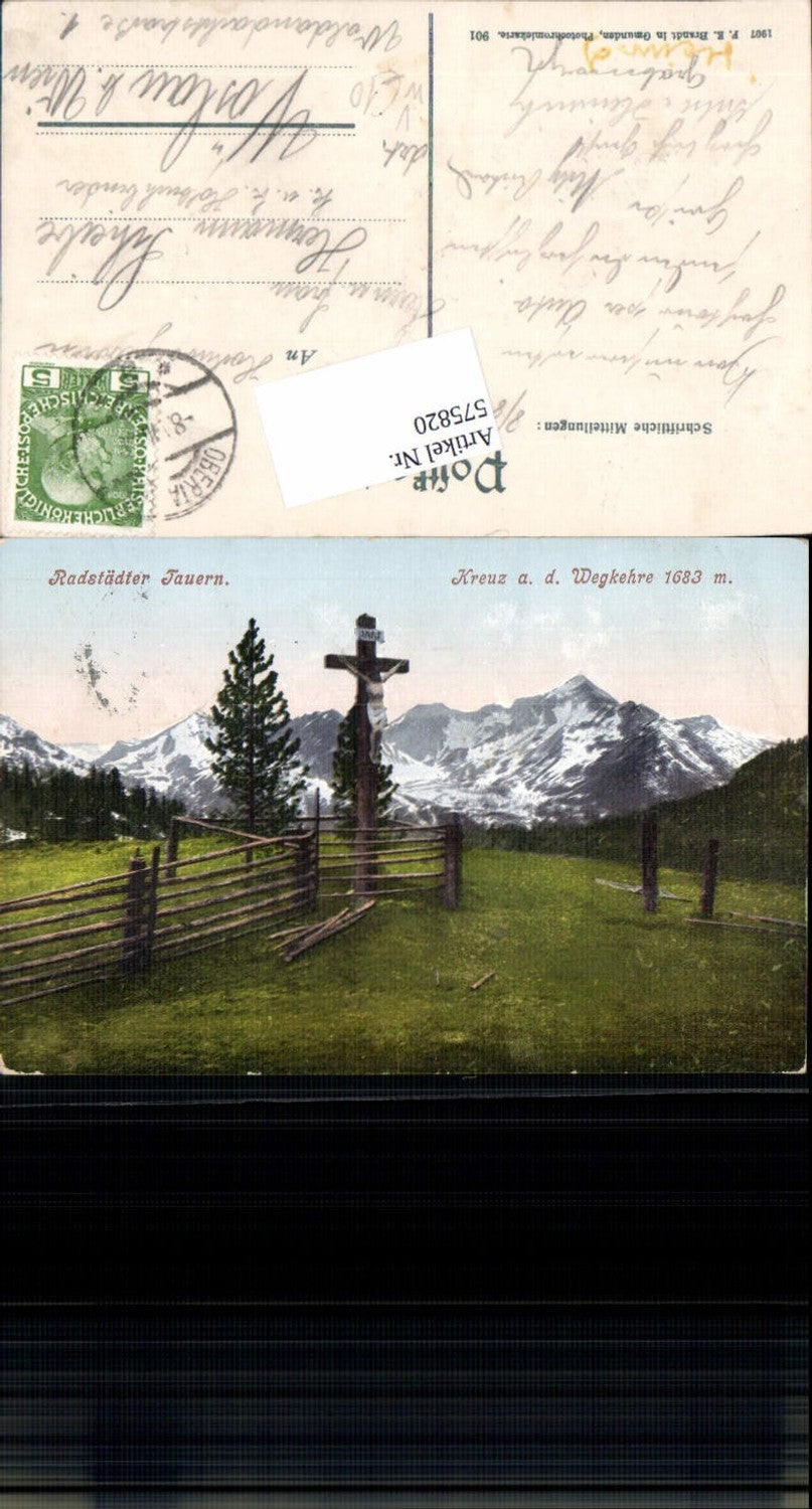 575820, Radstädter Tauern Radstadt Kreuz ad Wegkehre Obertauern pub Brandt 901