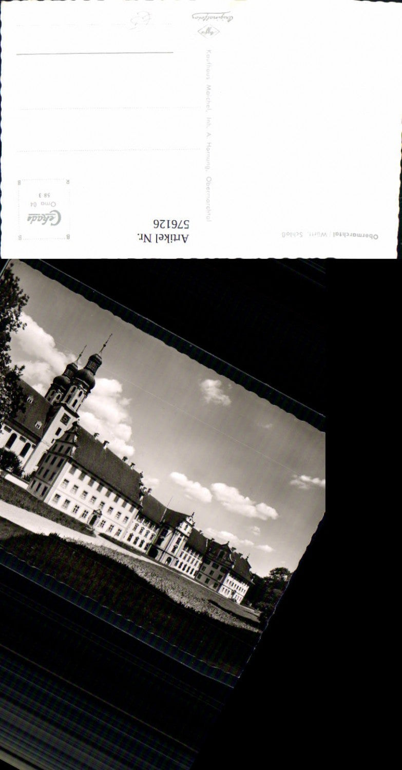 576126,Foto Ak Obermarchtal Schloss Kloster