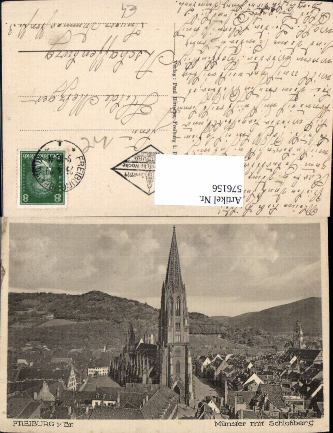 576156,Freiburg i. Breisgau Münster m. Schlossberg