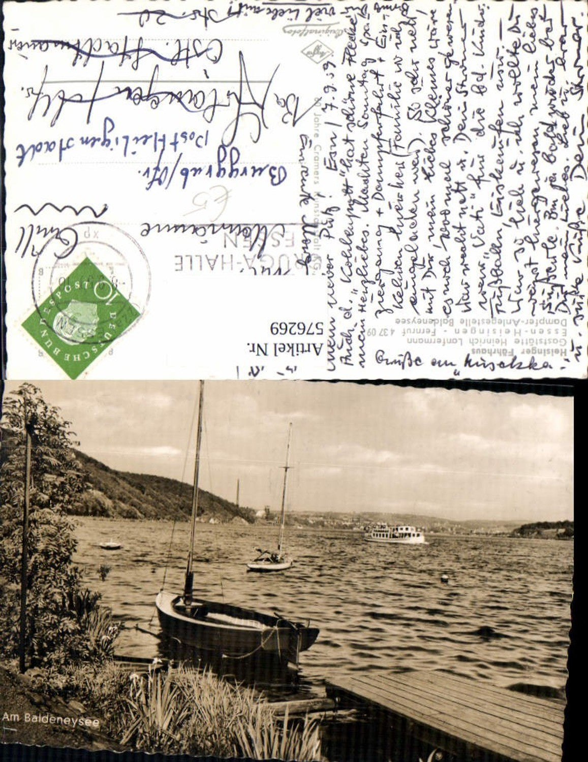 576269,Am Baldeneysee Essen Heisingen Schiff Dampfer