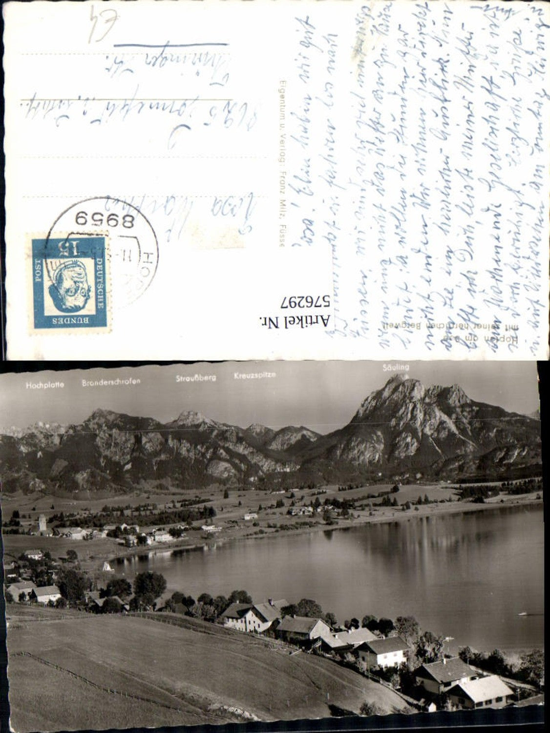 576297, Photo Ak Hopfen am See Füssen
