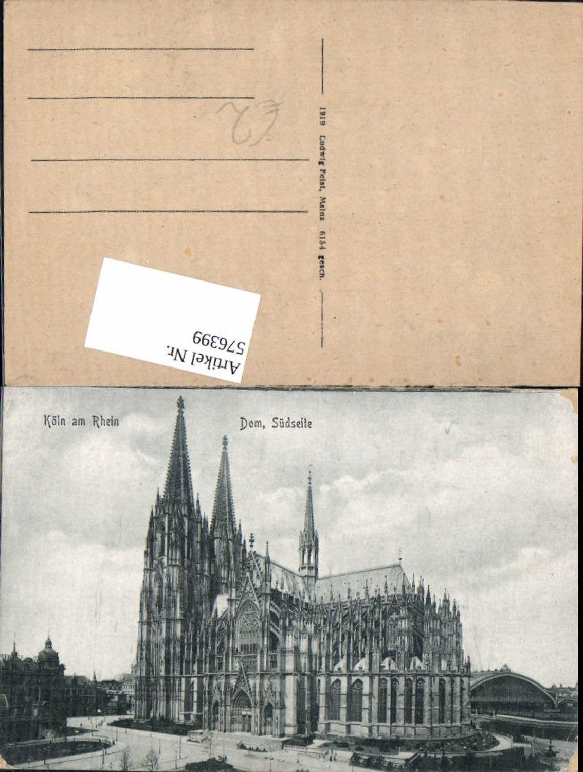 576399,Köln a. Rhein Dom Südseite