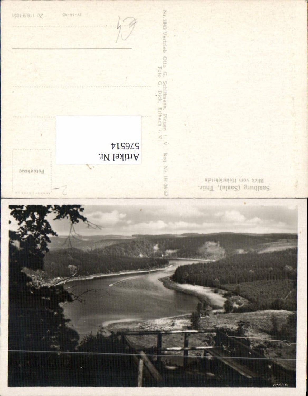 576514, Saalburg Saale Ebersdorf Thür. View from Heinrichstein