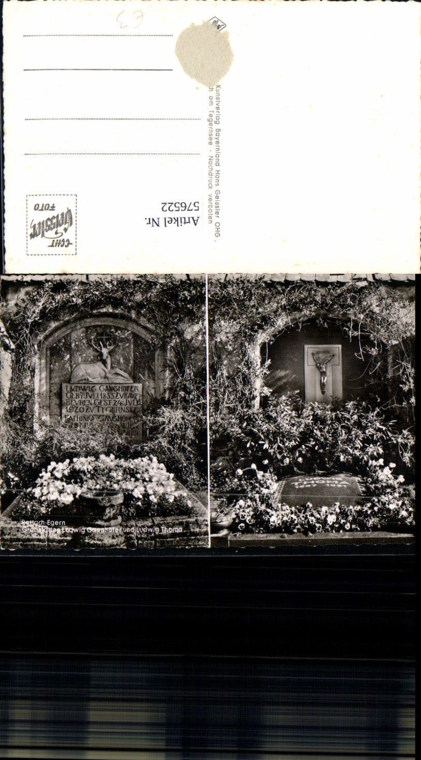 576522, Rottach-Egern, graves of Ludwig Ganghofer and Ludwig Thoma