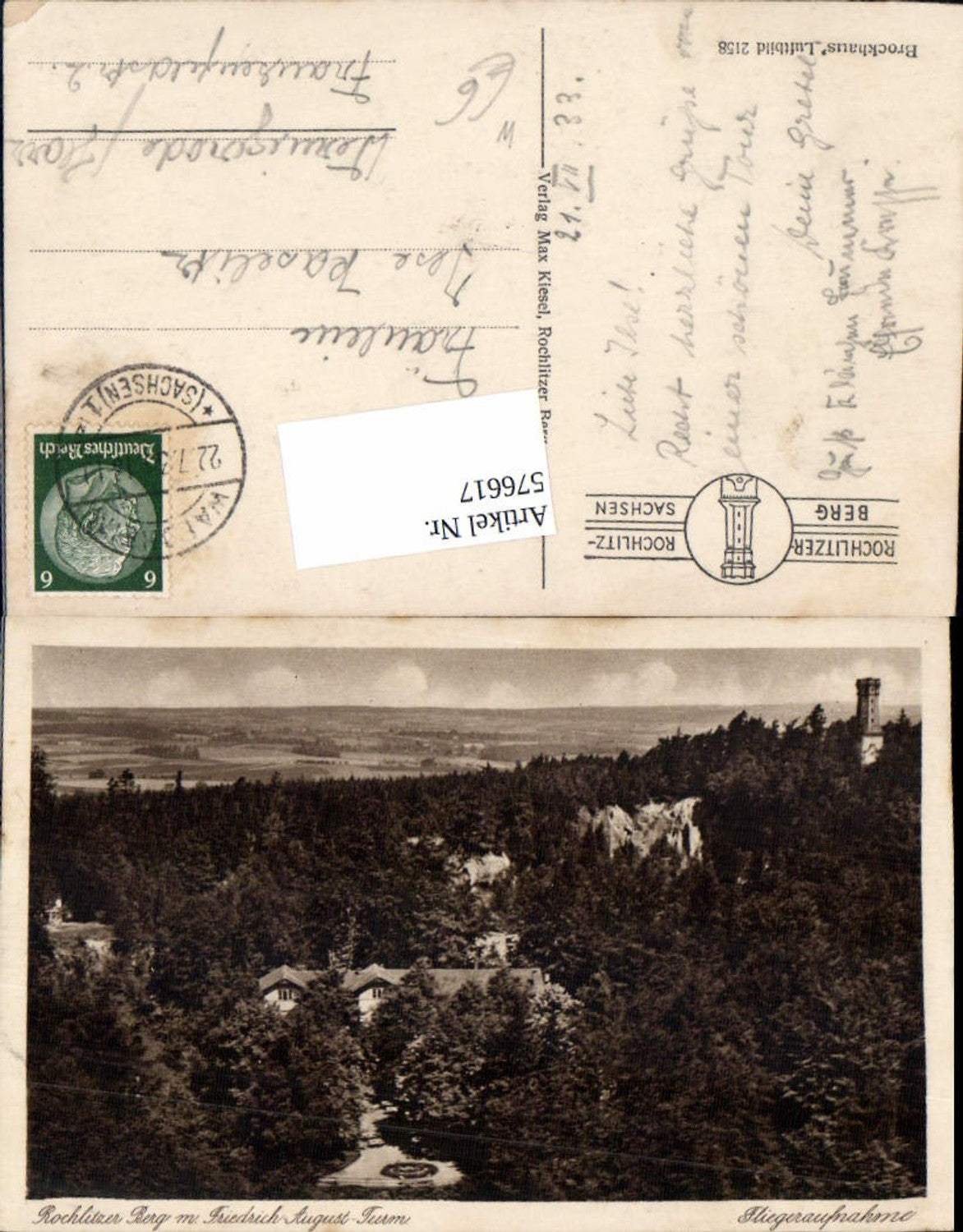 576617,Rochlitzer Berg mit Friedrich August Turm Rochlitz bei Königsfeld Fliegeraufnahme