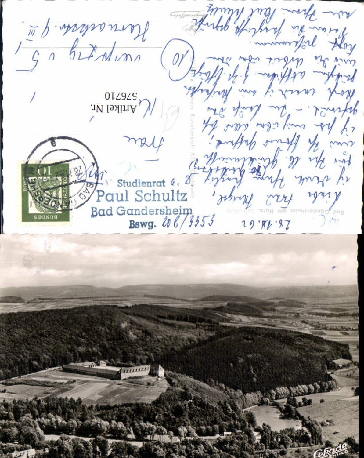 576710,Foto Ak Bad Gandersheim a. Harz Zollschule
