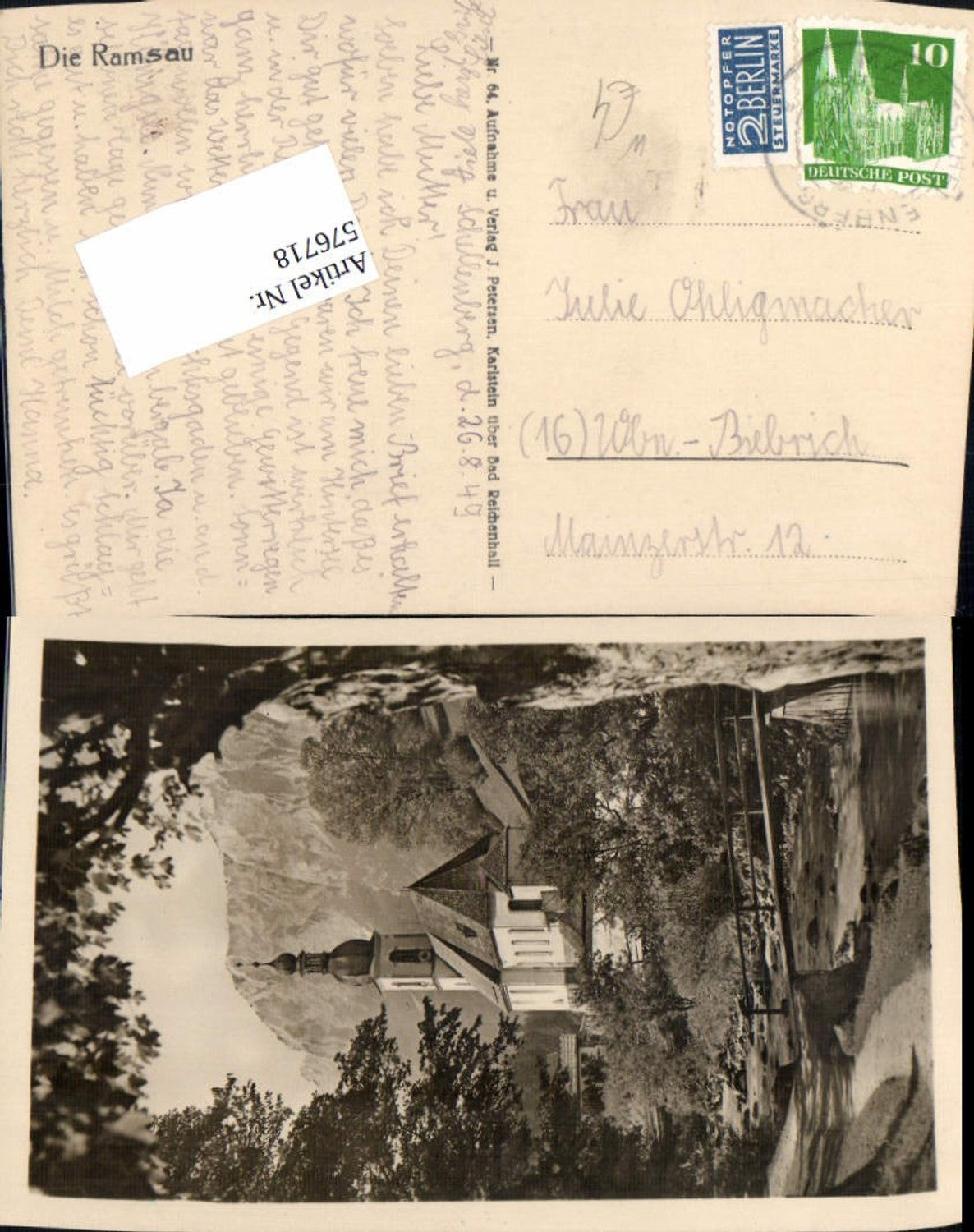 576718,Ramsau bei Berchtesgaden Dorfkirche Brücke