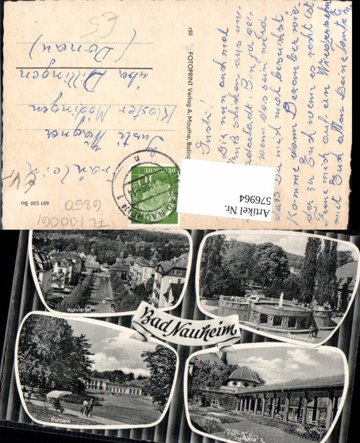 576964,Mehrbild Ak Bad Nauheim Kurviertel Sprudelhof Kurpark