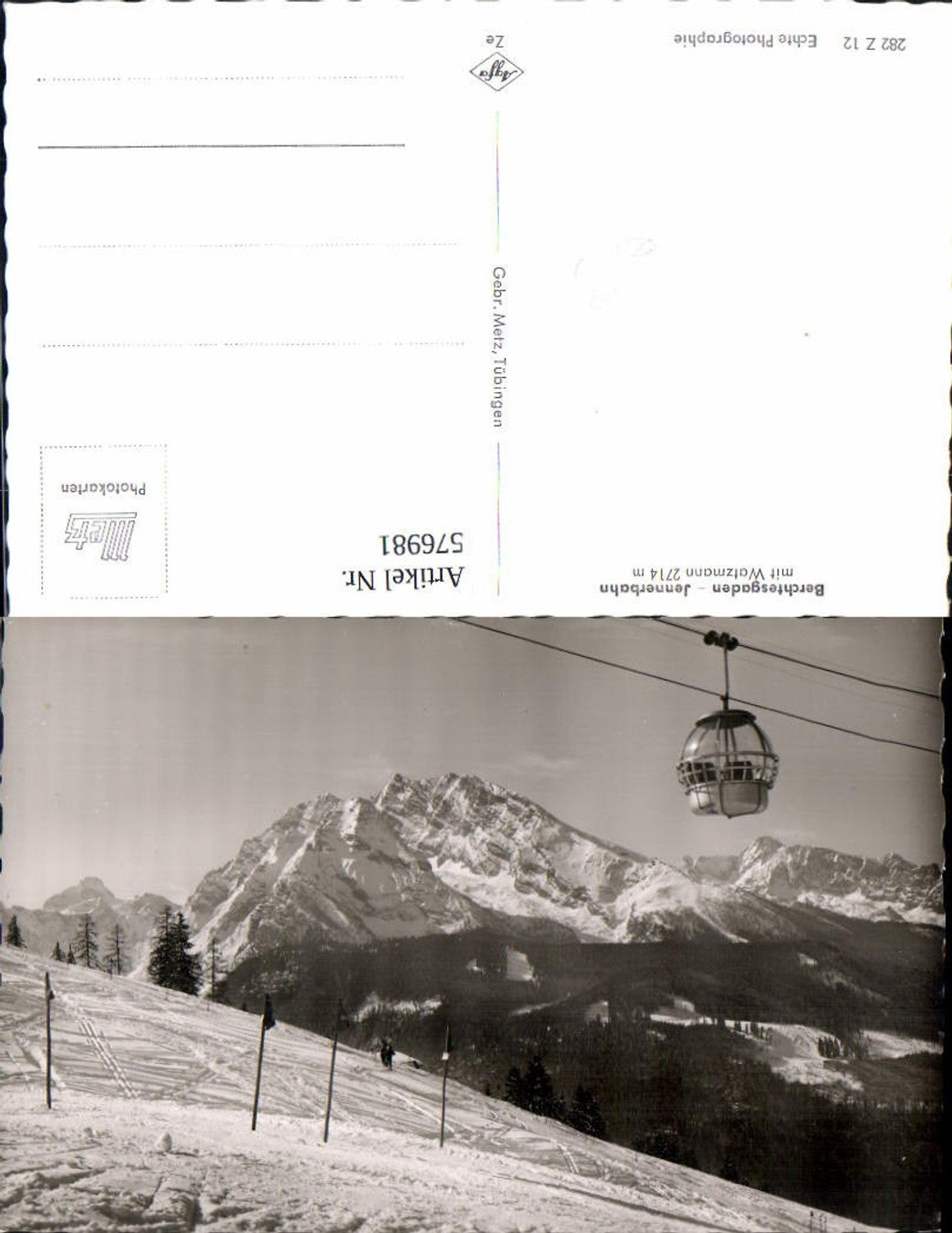 576981, Photo Ak Berchtesgaden Jennerbahn with Watzmann cable car gondola