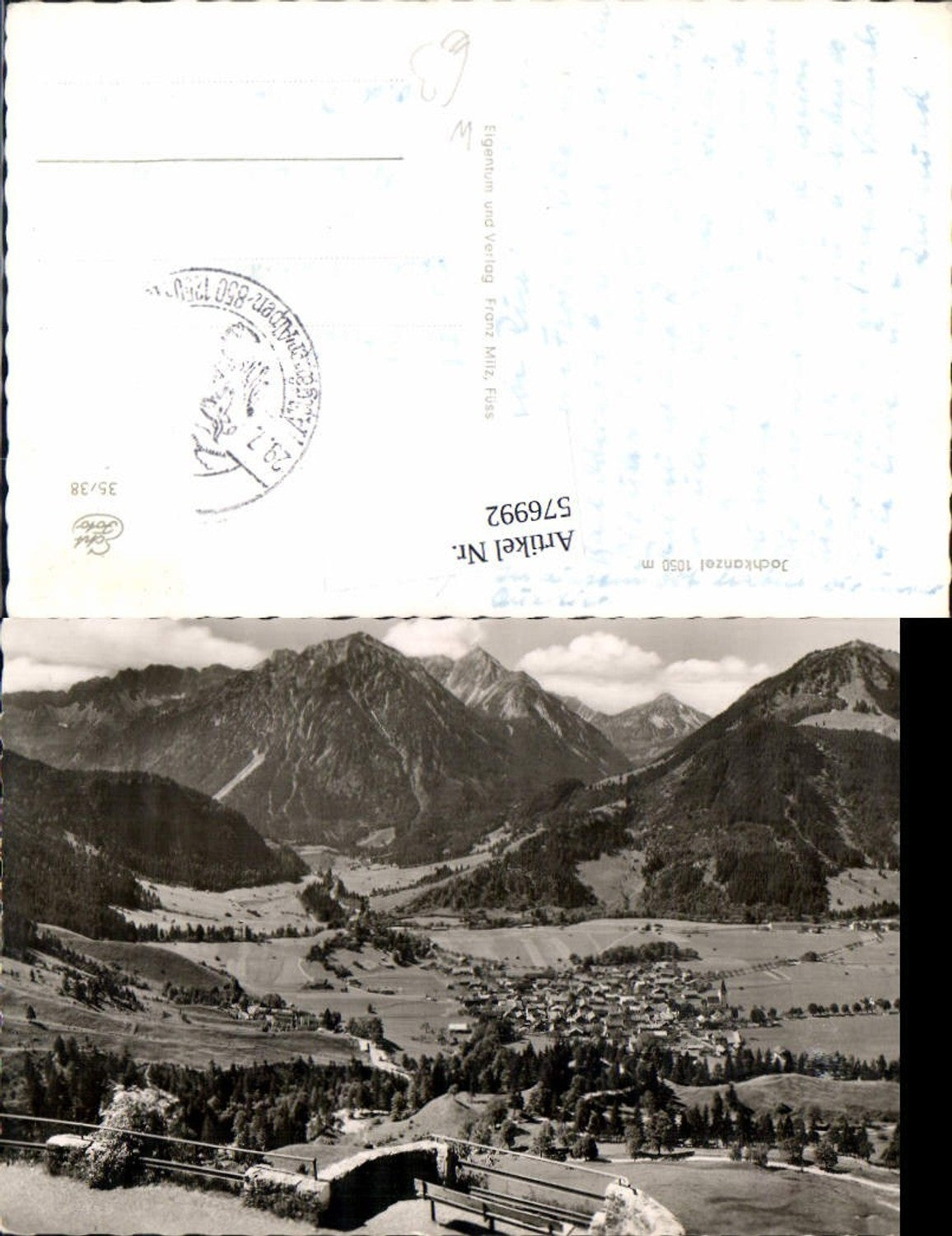 576992,Foto Ak Jochkanzel b. Oberjoch Bad Hindelang