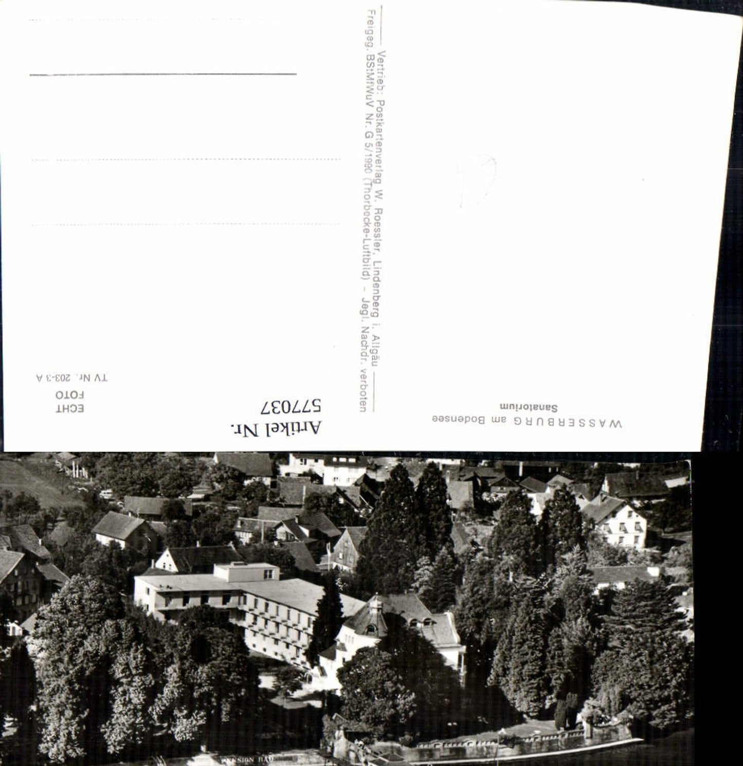 577037, Photo Ak Wasserburg a. Bodensee Sanatorium