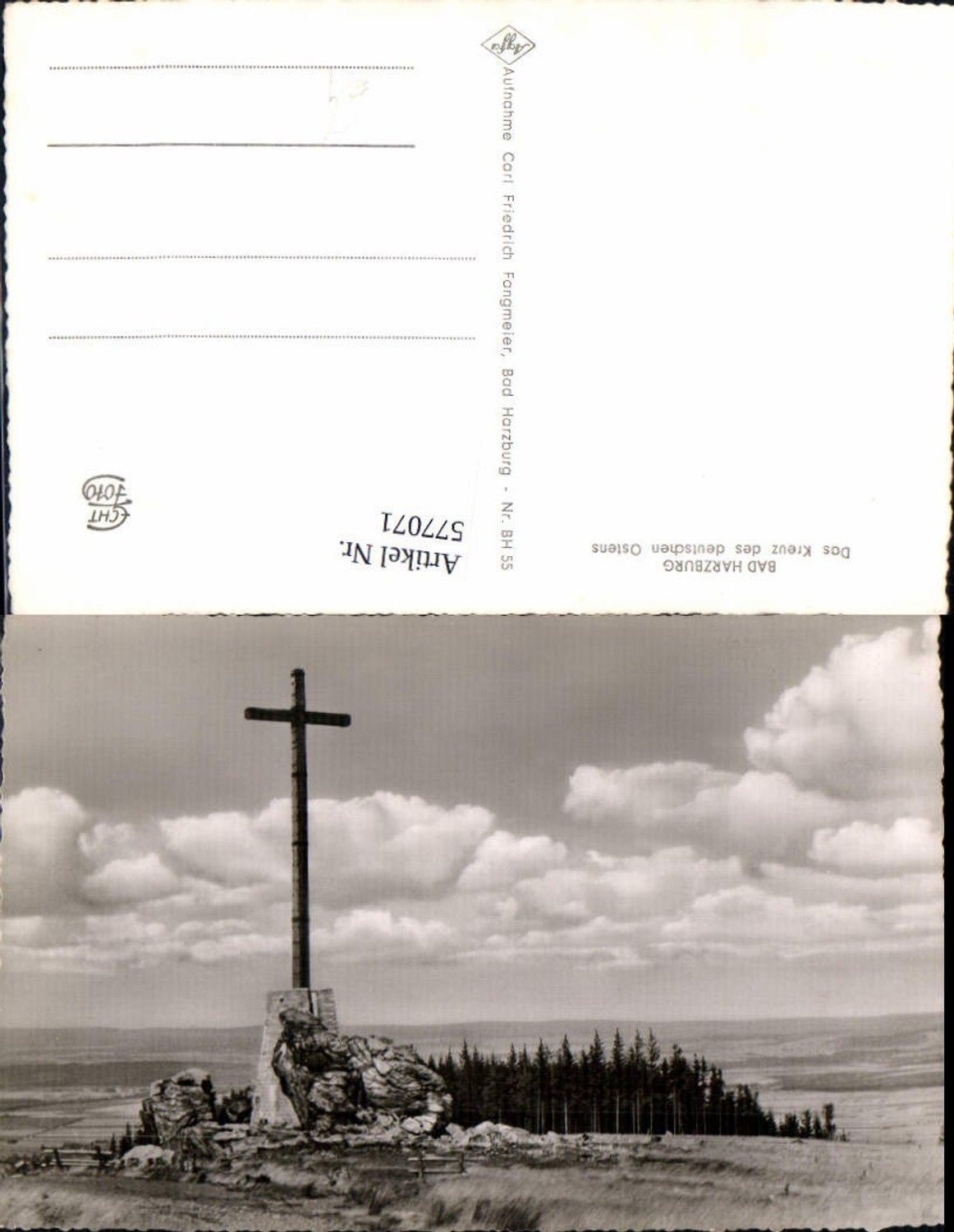 577071,Foto Ak Bad Harzburg Das Kreuz des deutschen Ostens