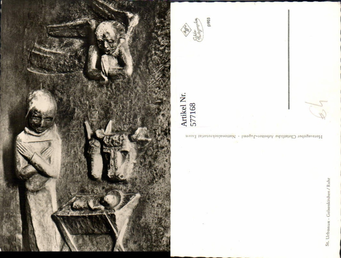 577168,Foto Ak St Urbanus Gelsenkirchen Ruhr Detailansicht